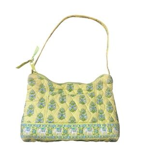 Vera Bradley RETIRED Yellow and Green Citrus Elephant Shoulder Bag